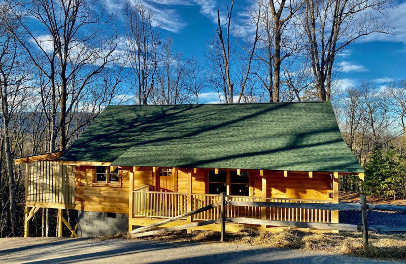 Cabin exterior at Little Valley Mountain Resort.