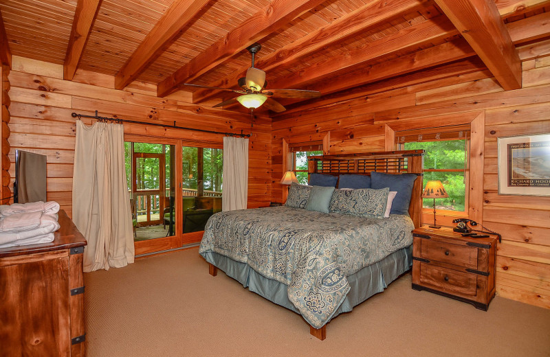 Rental bedroom at Railey Vacations.