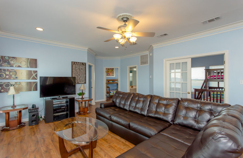 Rental living room at Ryson Vacation Rentals.