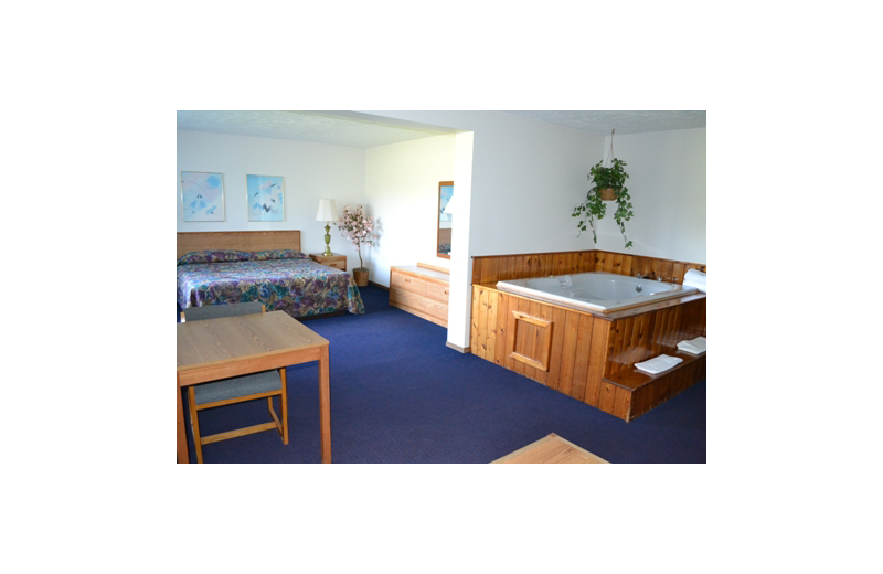 Guest room at Sky Lodge Inn & Suites.