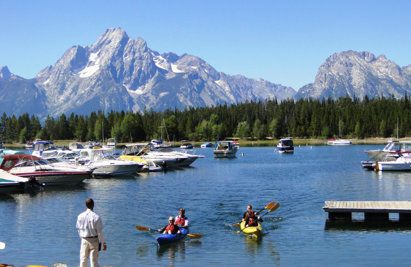 Lake activities at Jackson Lake Lodge.