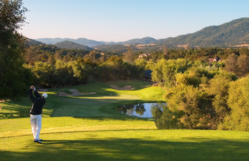 Golf course at Greenhorn Creek Resort.