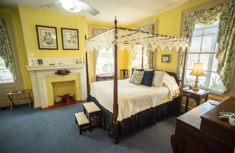 Guest room at Harmony House Inn.