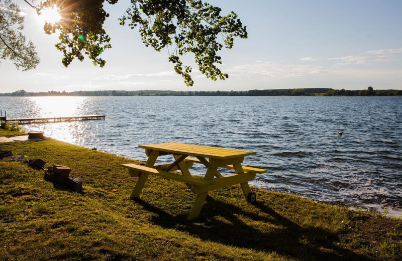 Picnic area at Great Blue Resorts- Cherry Beach Resort.