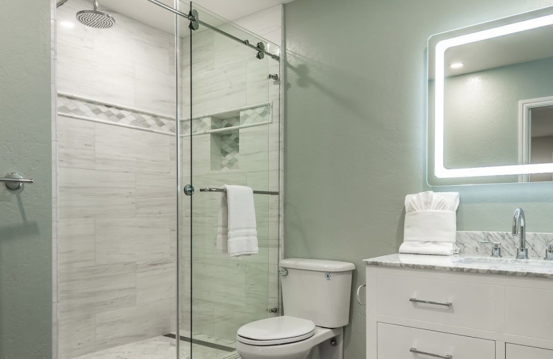 Rental bathroom at Pajaro Dunes Resort.