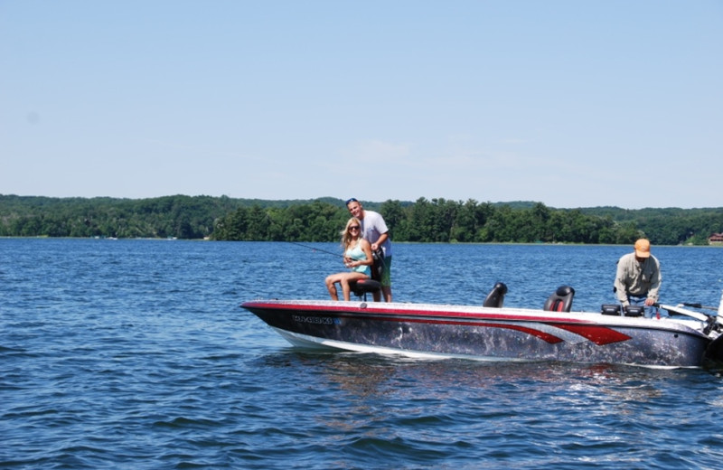 Boating at Quarterdeck Resort.