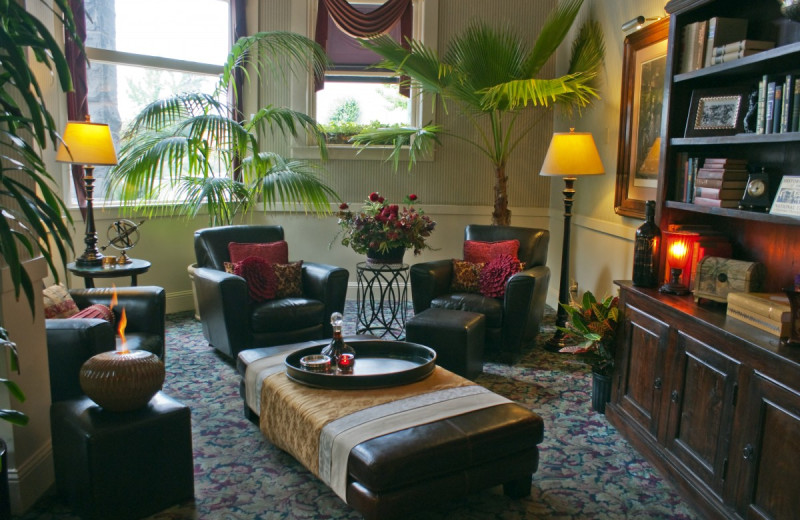 Lobby at Hotel La Rose.