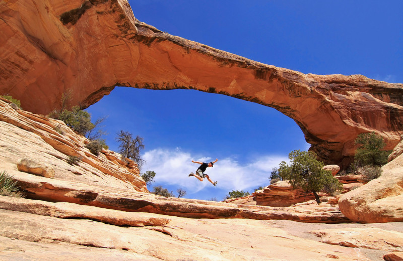 Natural bridge at La Posada Pintada.