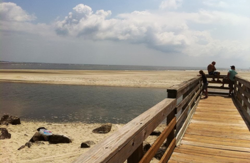 Beach pier at Hodnett Cooper.