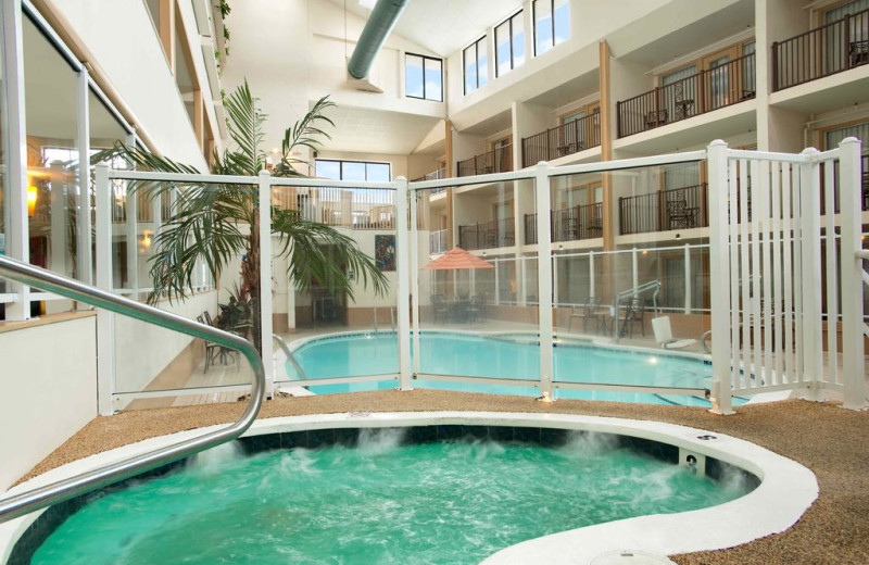 Hot tub at Quality Inn Oceanfront Ocean City.