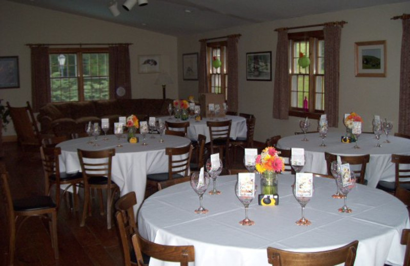 Dining room at The Inn at Willow Pond.