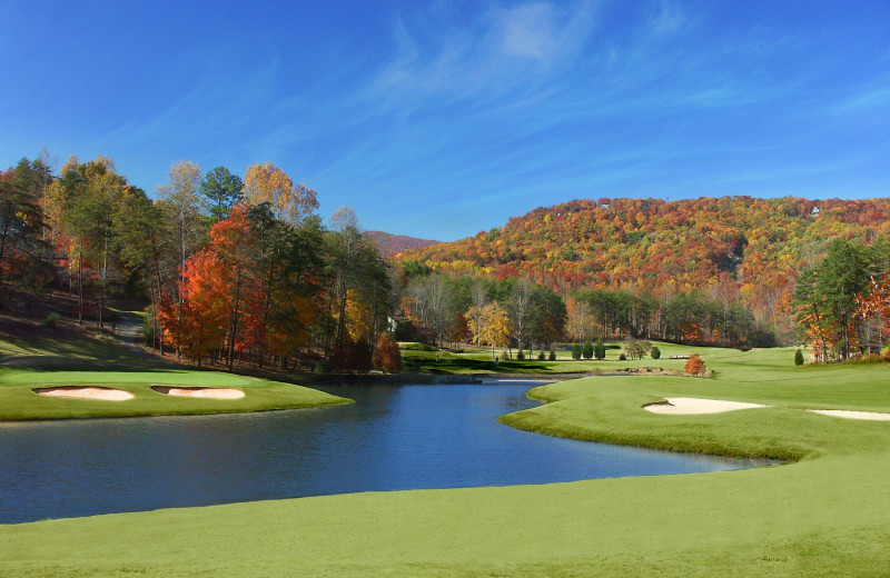 Golf course at Rumbling Bald Resort.