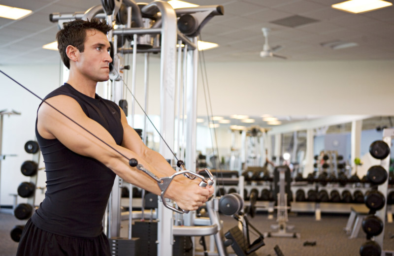 Fitness room at Sea Palms Resort.