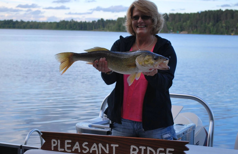 Fishing at Pleasant Ridge Resort.