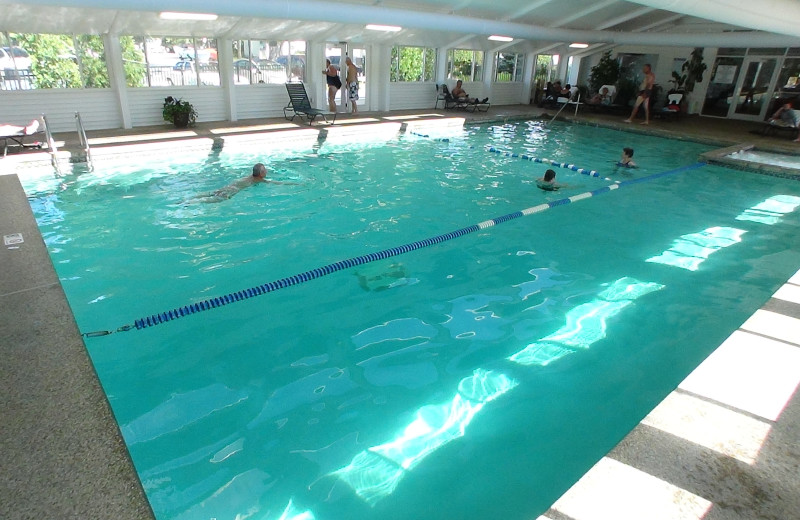 Indoor pool at Eastern Slope Inn Resort.