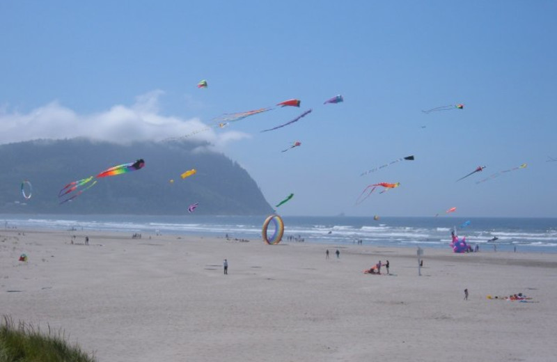 Beach fun at Sand & Sea Condominums.