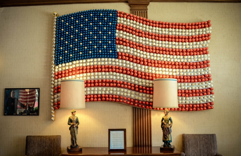 Bulb flag at Penn Wells Hotel & Lodge.