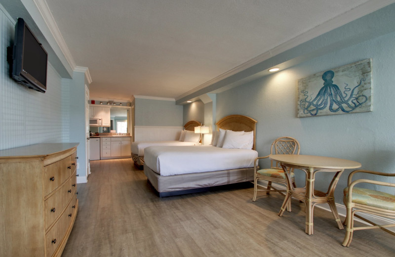 Guest room at Islander Hotel & Resort.