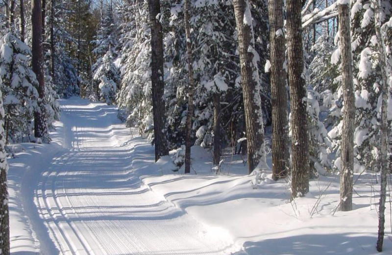 Ski trail at Golden Eagle Lodge.