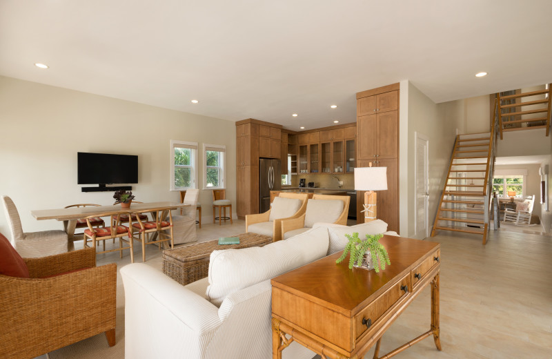 Rental living room and kitchen at Florida Keys Vacations Inc.