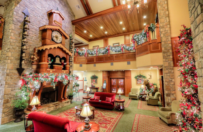 Lobby at The Inn at Christmas Place.