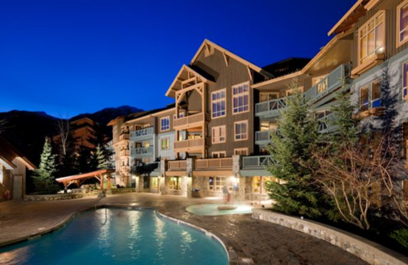 Outdoor pool at Legends Whistler.