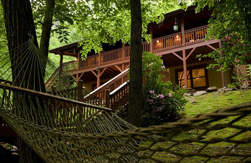 Cabin exterior at Smoky Mountain Getaways.