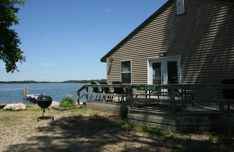 Cabin exterior at Ten Mile Lake Resort.