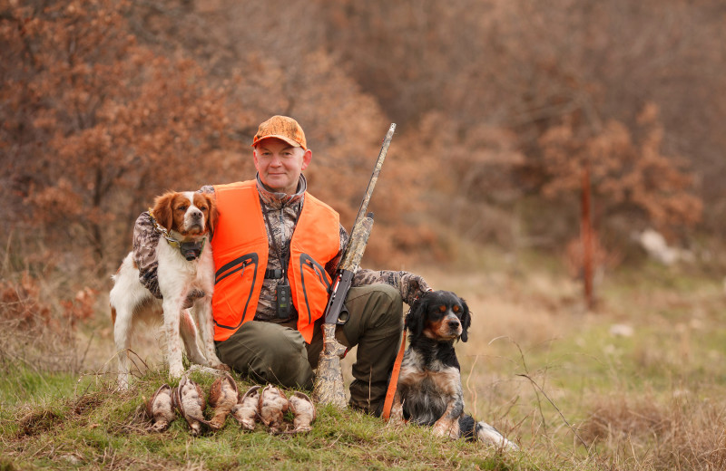 Hunting at Blue Beaver Luxury Cabins.
