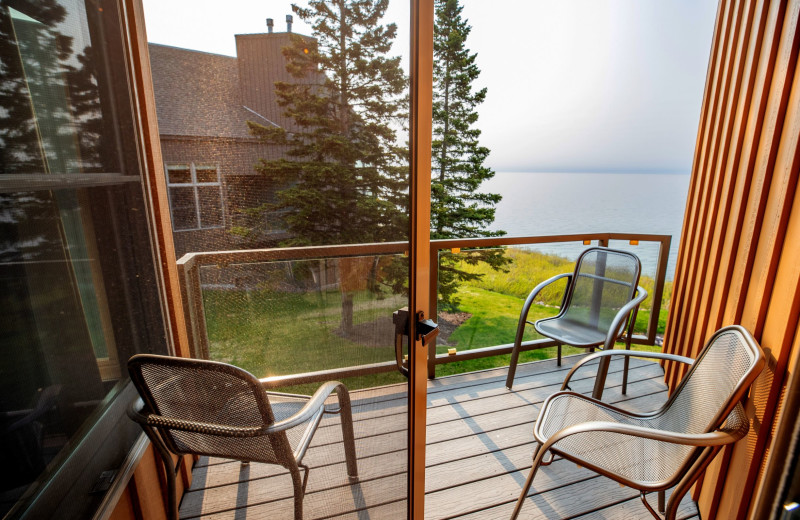 Guest balcony at Surfside on Lake Superior.