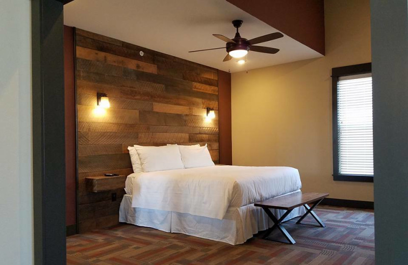 Guest bedroom at Antlers Resort.