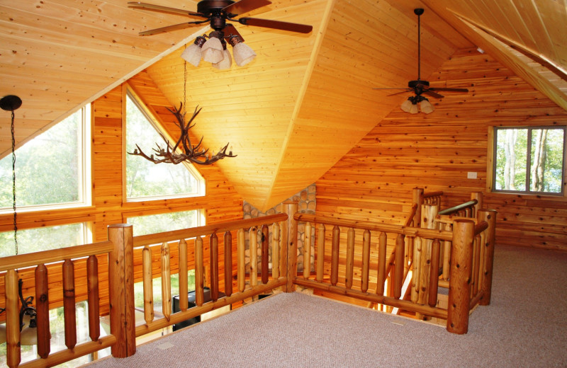 Cabin loft at Hollywood's Resort.