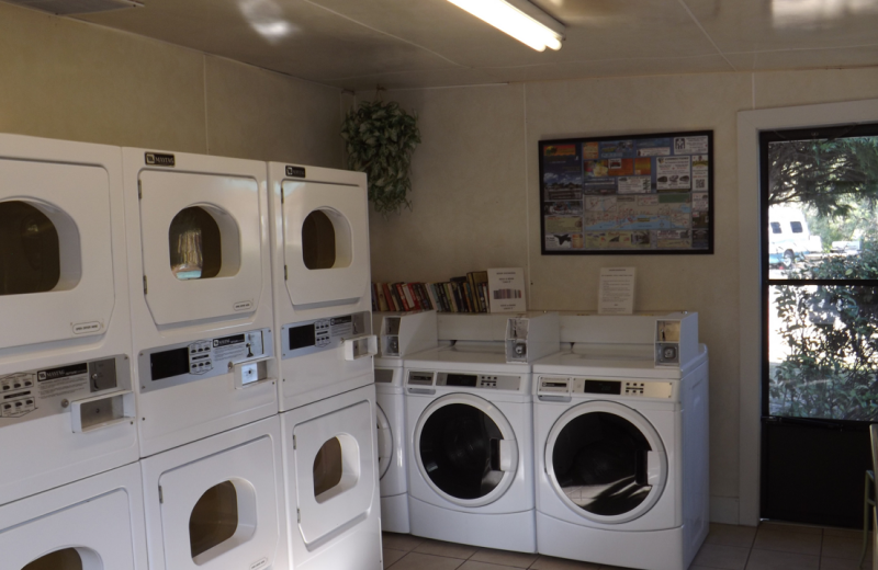 Laundry facilities at Navarre Beach Campground.