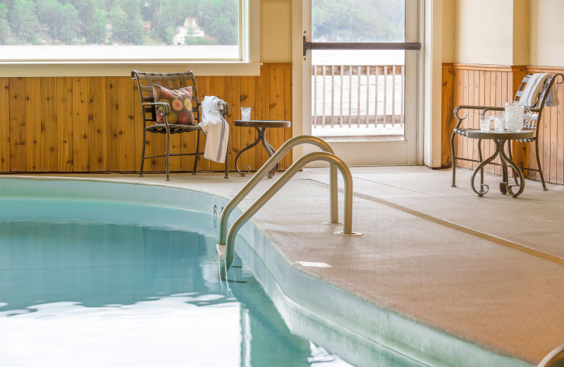 Indoor pool at Lake Morey Resort.