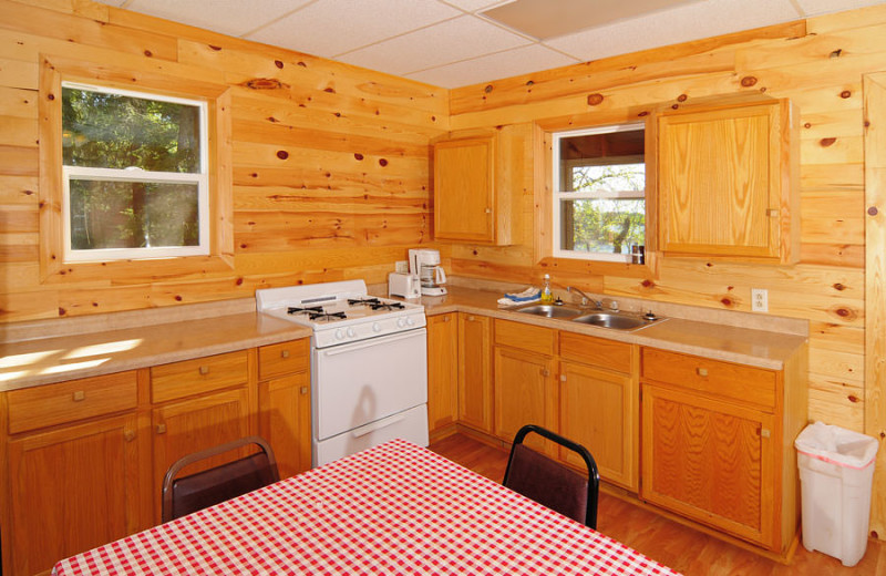 Guest kitchen at Whitefish Bay Camp.