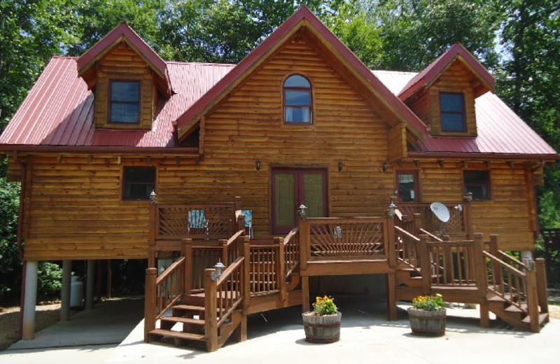 Cabin exterior at Georgia Mountain Rentals.