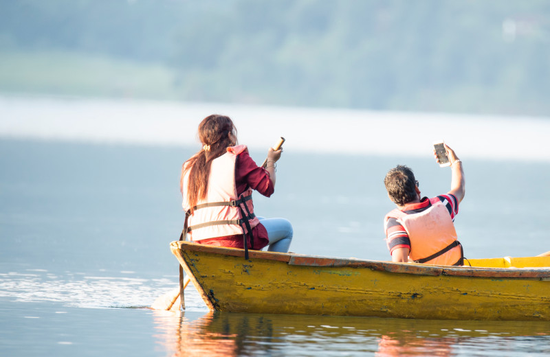 Canoeing at The Beacons of Minocqua.
