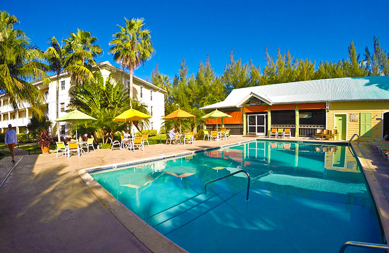 Outdoor pool at Sunshine Suites Resort.