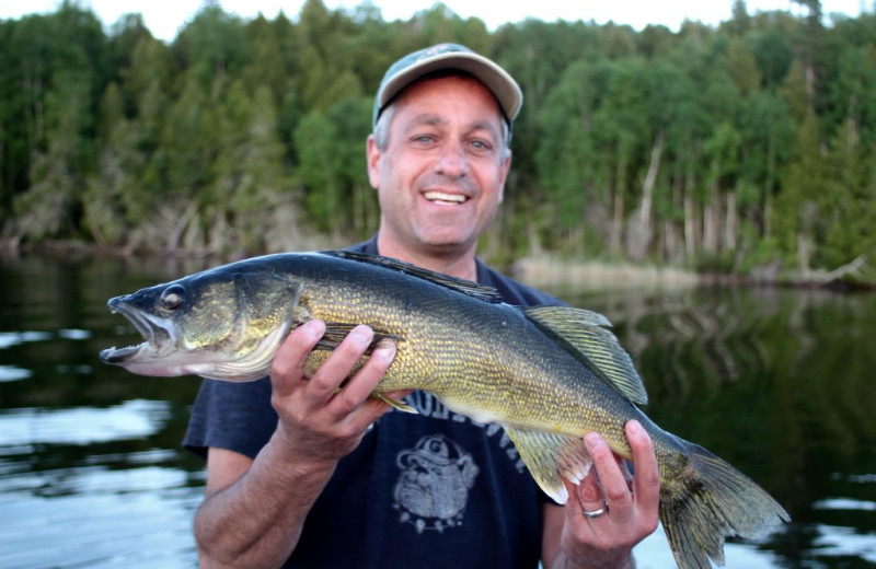 Fishing at Rainbow Point Lodge.