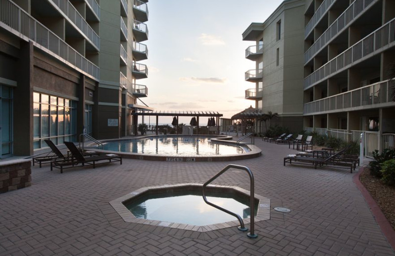Outdoor pool at Crowne Plaza Melbourne Oceanfront Resort.