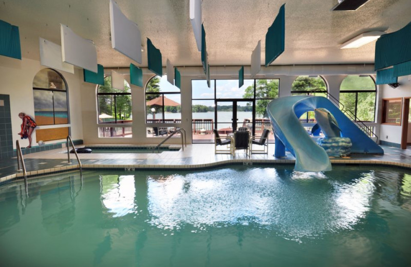 Indoor pool at Baker's Sunset Bay Resort.