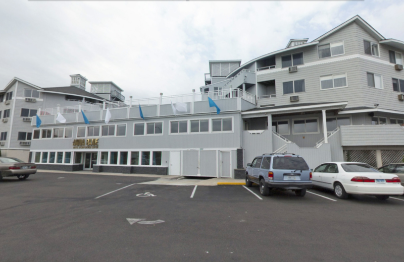 Exterior view of Aqua Blue Hotel.