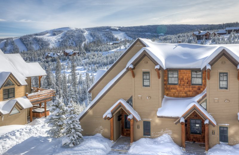 Rental exterior view of Moonlight Rentals in Big Sky.