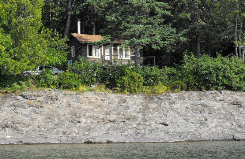 Cabin exterior at Solbakken Resort.
