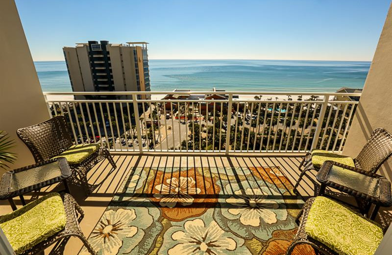 Rental balcony view at Sterling Shores.