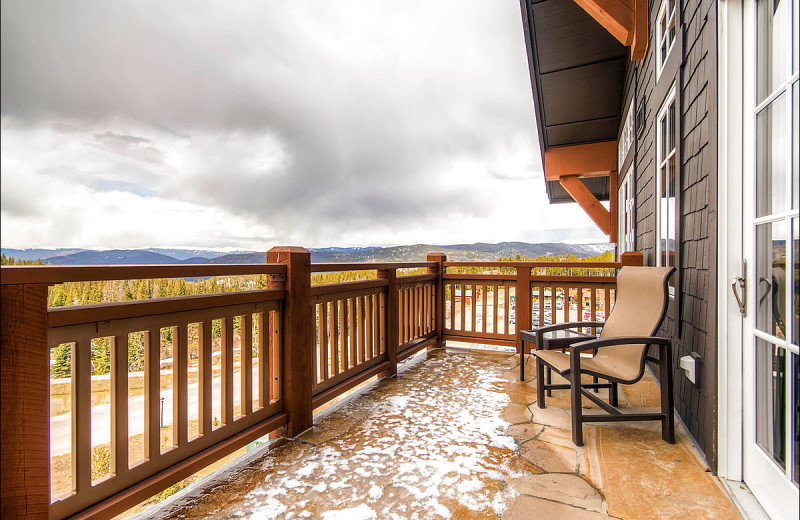 Rental deck at Breckenridge Rentals by Owner.