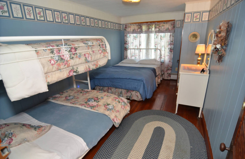 Guest room at Barker Lake Lodge.