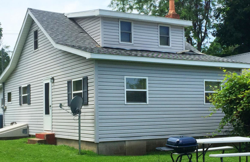 Cottage exterior at Swanson's Resort Cottages.