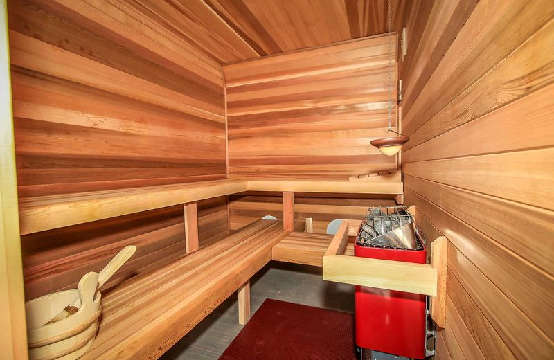 Rental sauna at Big Bear Vacations.