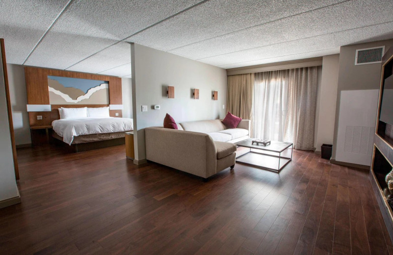 Guest room at Napa Valley Marriott Hotel and Spa.